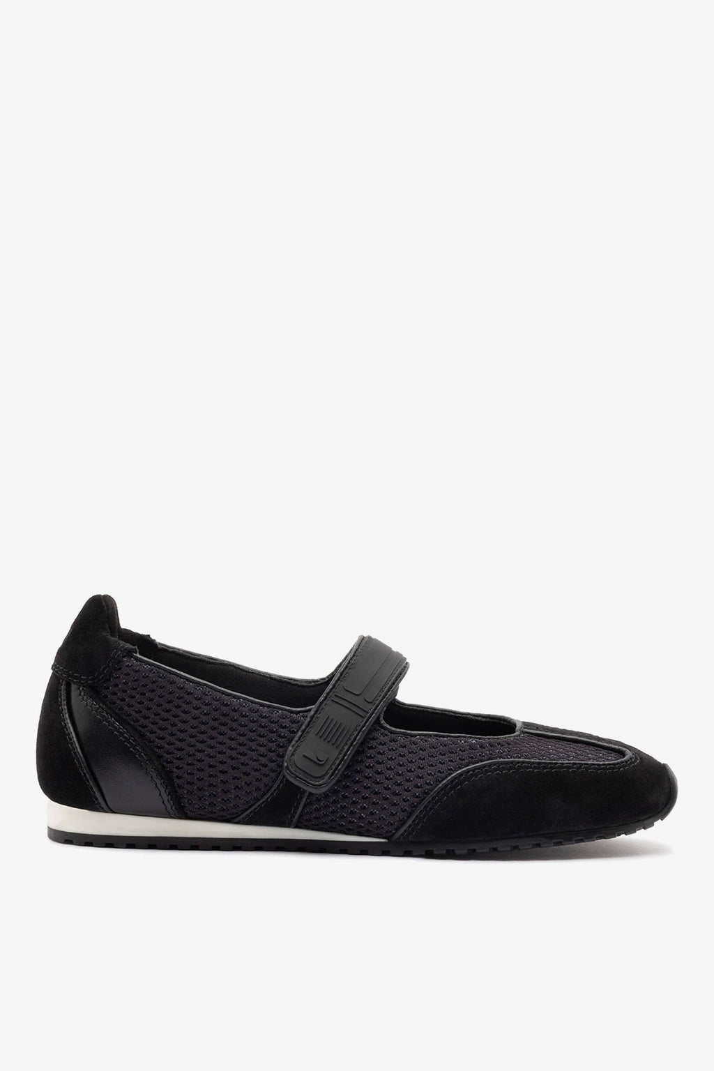 Larroude Devon Sneakerina Black Mesh