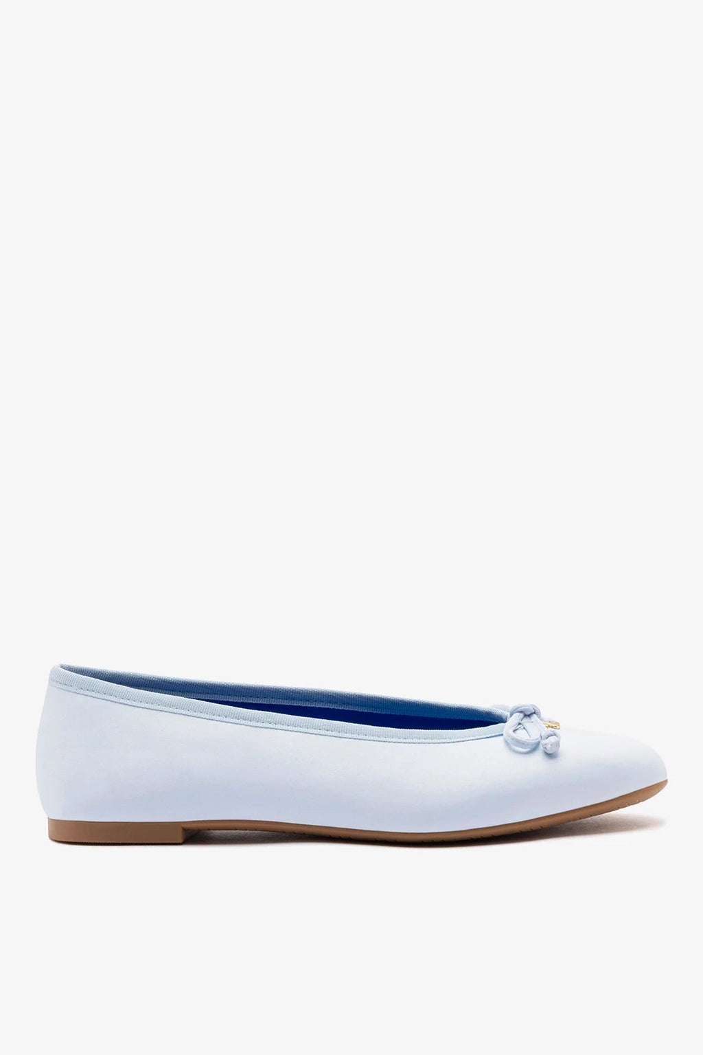 Larroude Pavlova Ballet Flat Powder Blue Satin