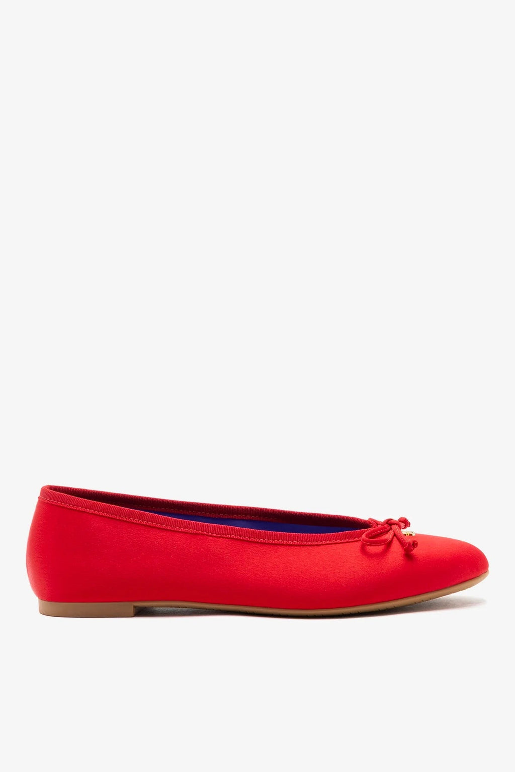 Larroude Pavlova Ballet Flat Cherry Satin