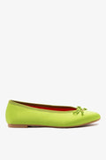 Larroude Pavlova Ballet Flat Kiwi Satin