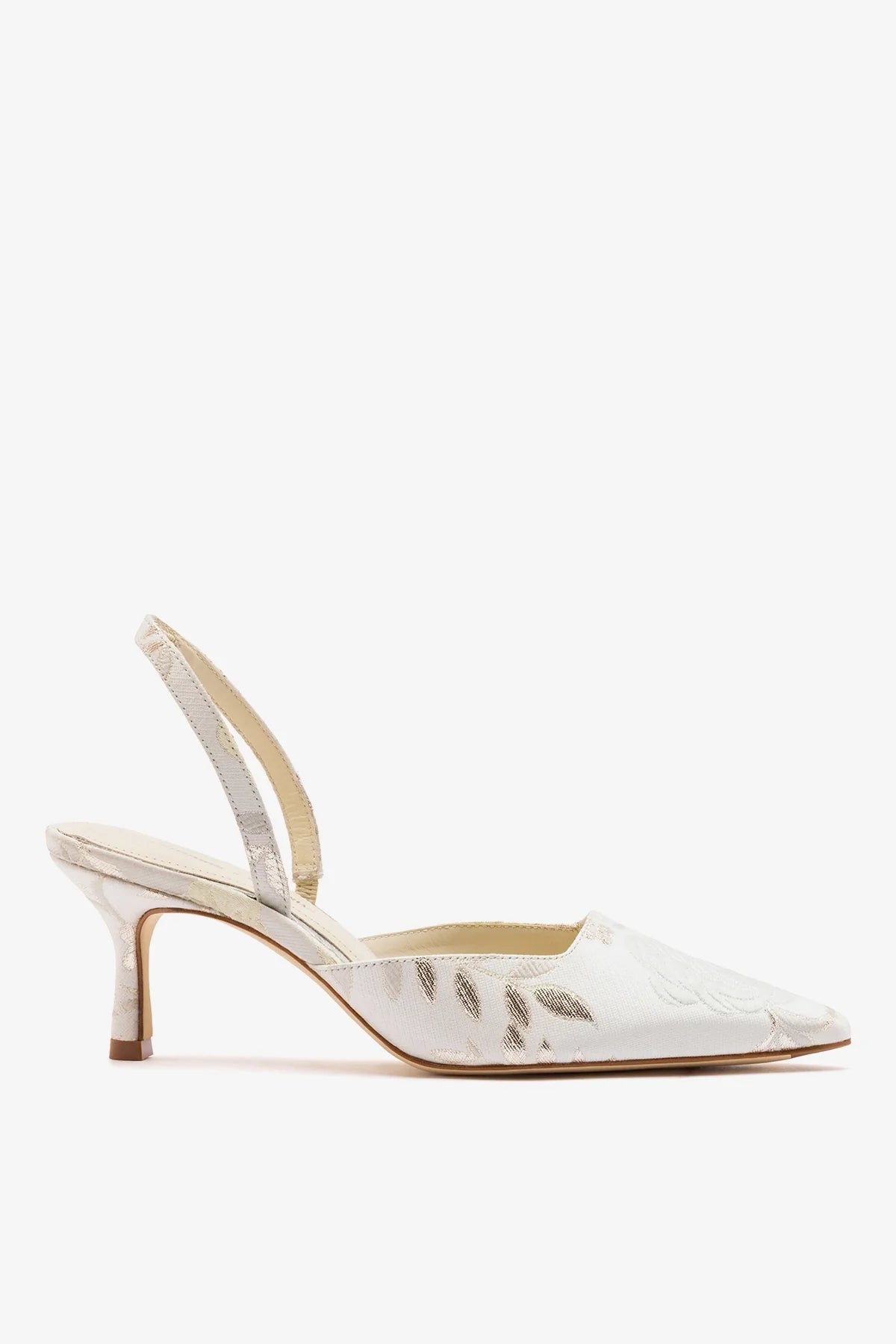 Larroude Larroudé x Markarian: Pump Ivory Brocade