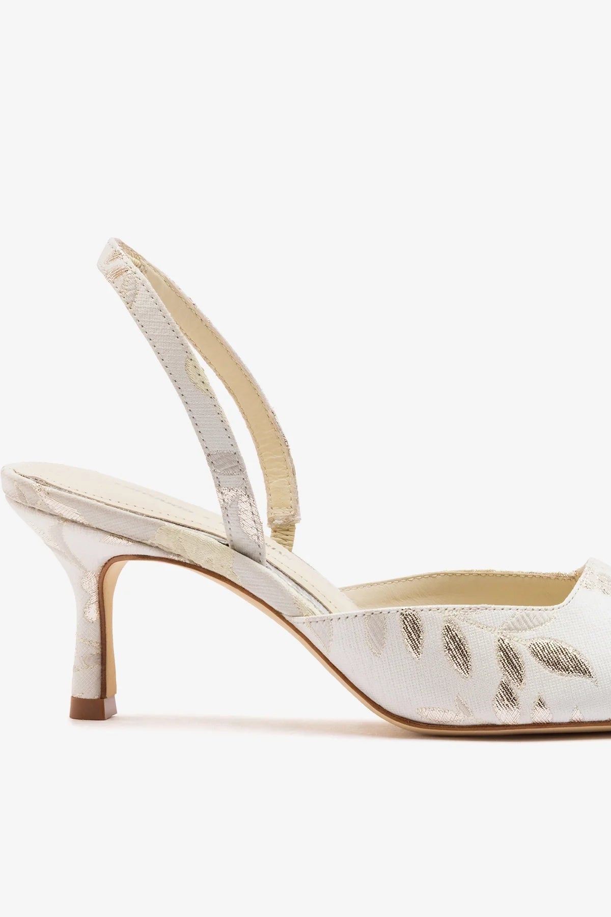 Larroude Larroudé x Markarian: Pump Ivory Brocade