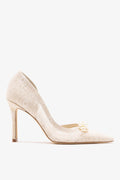 Larroude Larroudé x Markarian: D'Orsay Pump White Lace