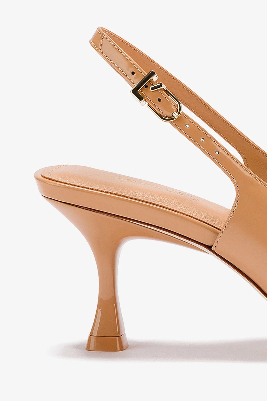 Larroude Ines Pump In Tan Leather