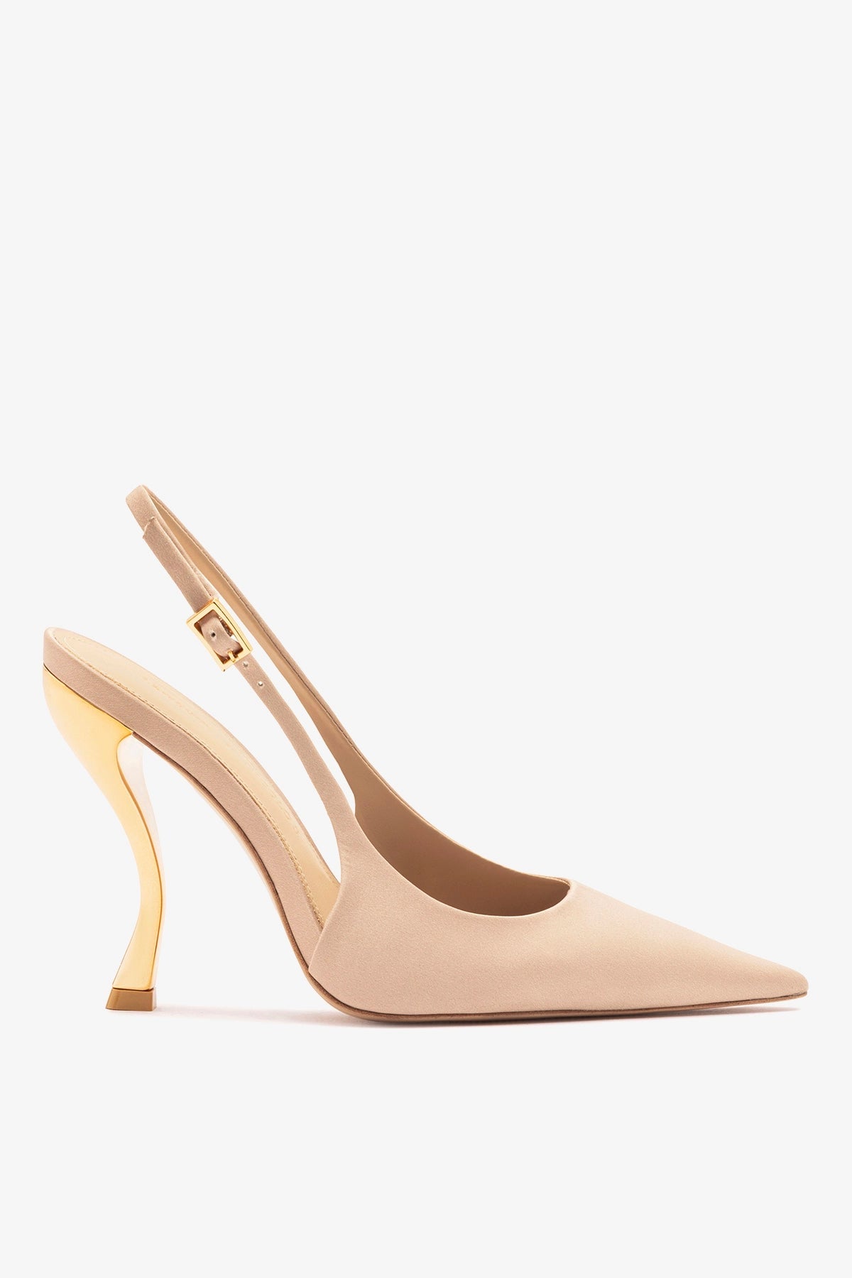 Larroude Larroudé x Nicolò B.: Grace Pump Sand Satin