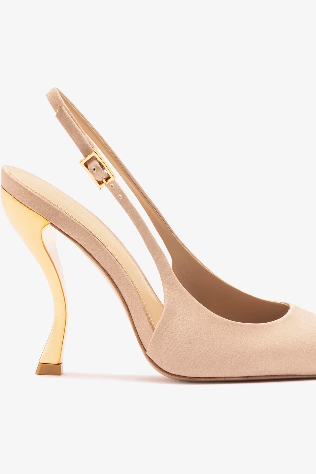 Larroude Larroudé x Nicolò B.: Grace Pump Sand Satin