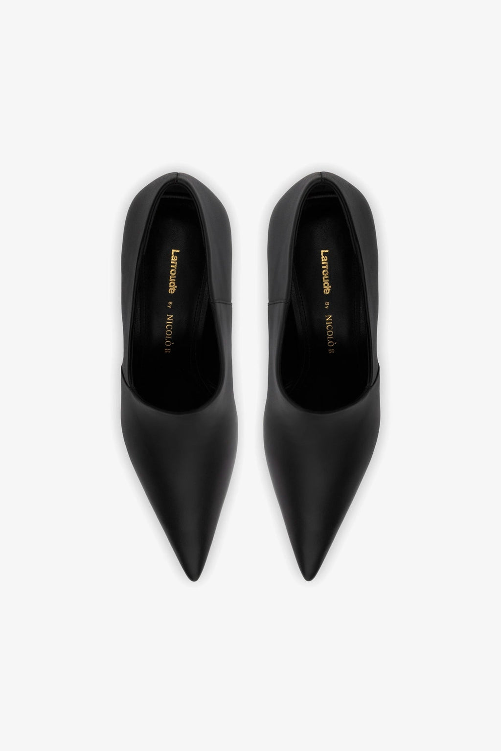 Larroude Larroudé by Nicolò B. Vittoria Pump In Black Leather