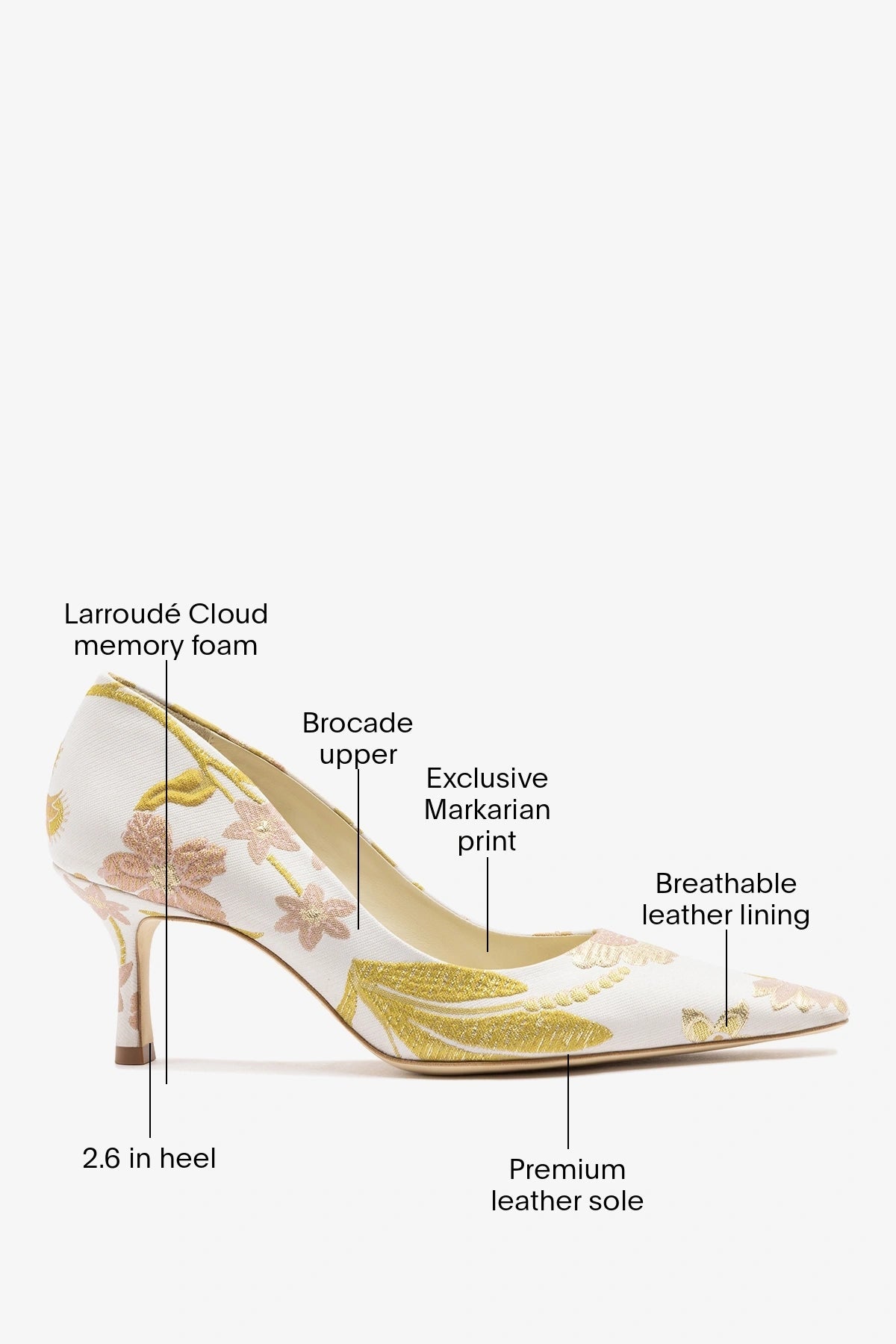 Larroude Larroudé by Markarian: Pump Mist Floral Brocade