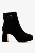 Larroude Dolly Verona Low Boot Black Suede
