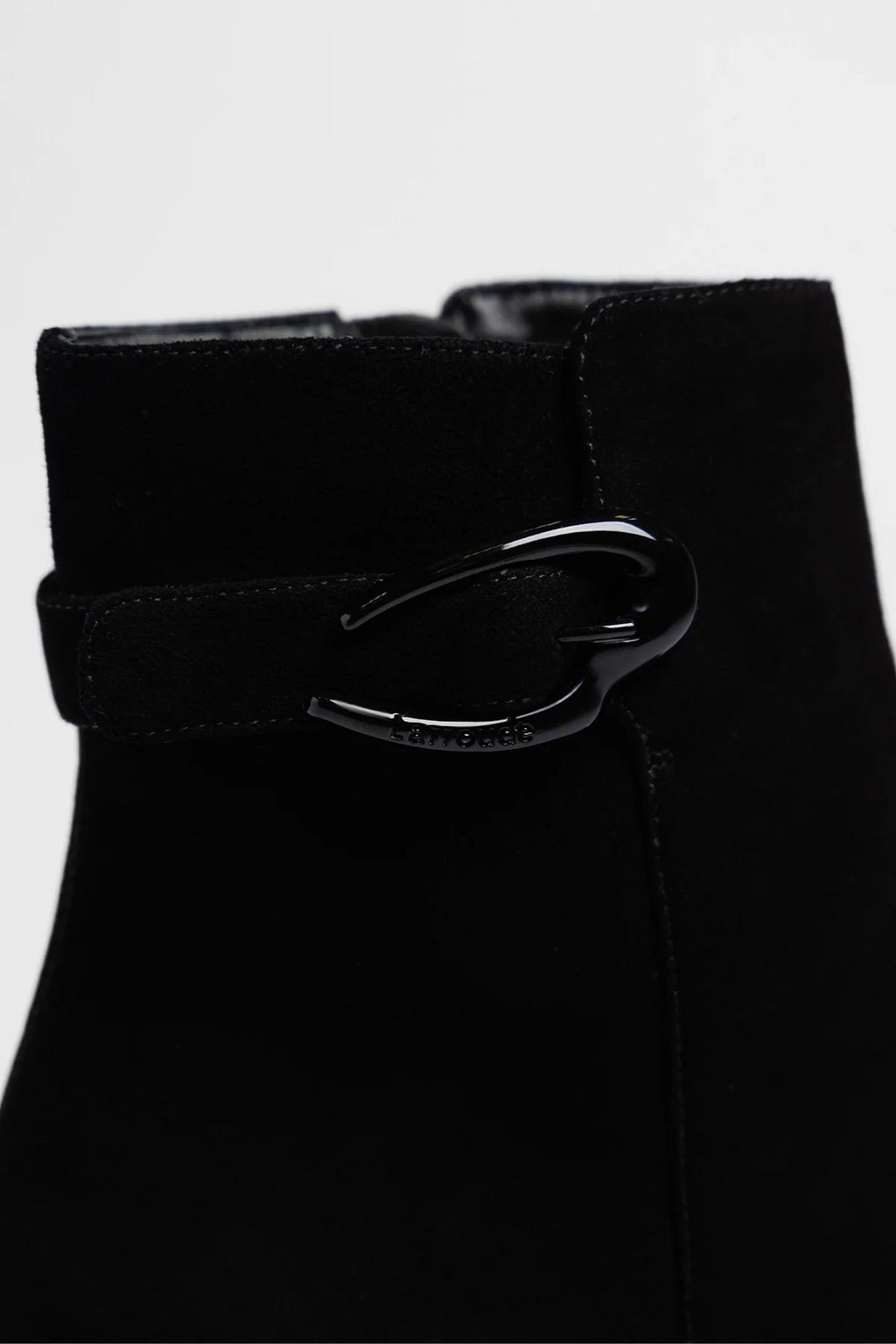 Larroude Dolly Verona Low Boot Black Suede