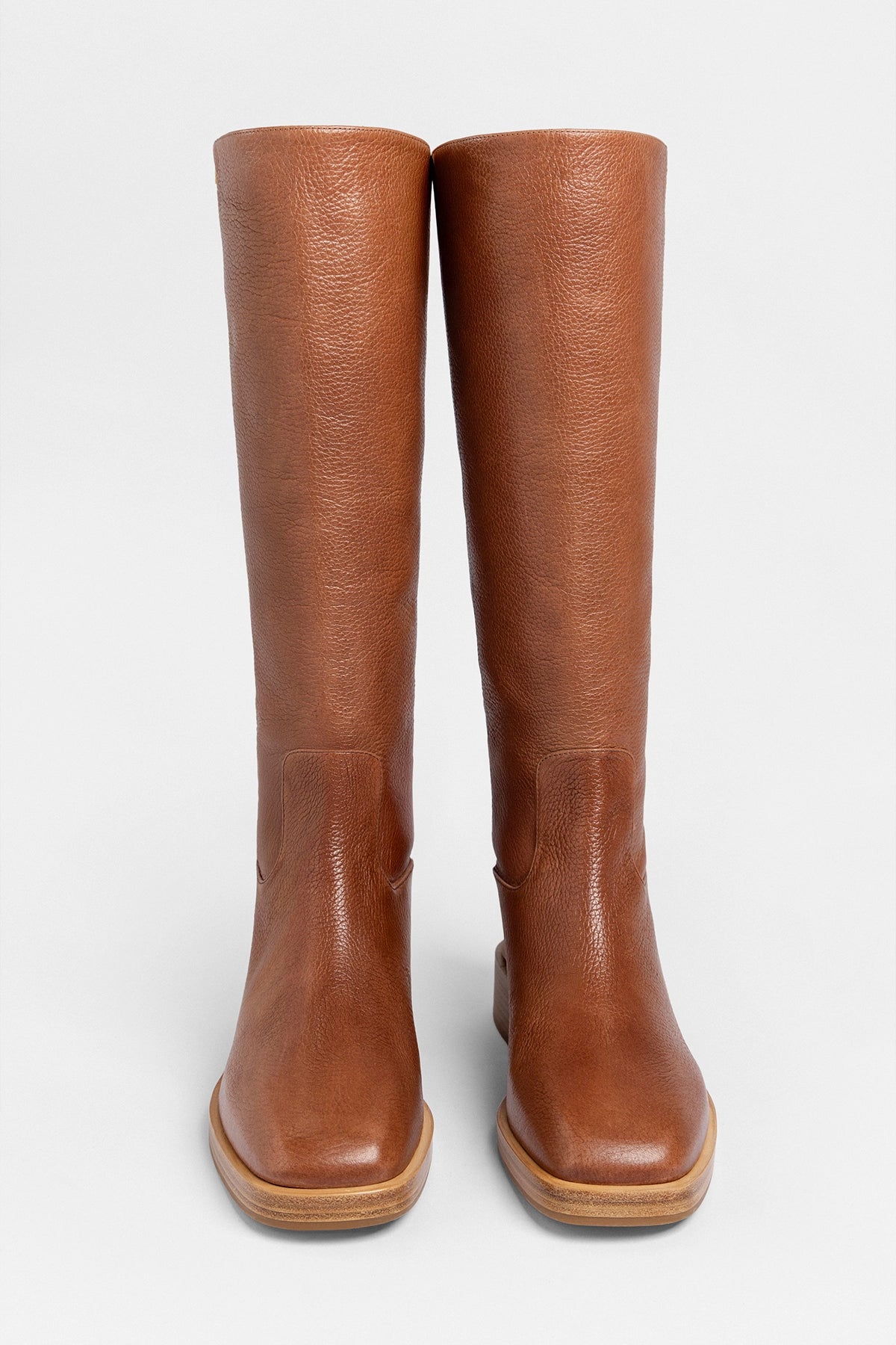 Larroude Anne Boot Caramel Leather