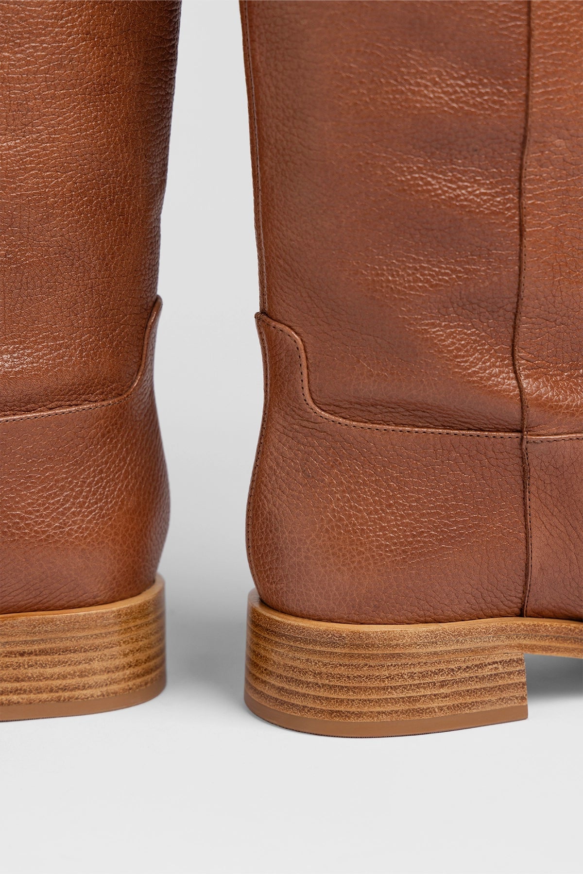 Larroude Anne Boot Caramel Leather