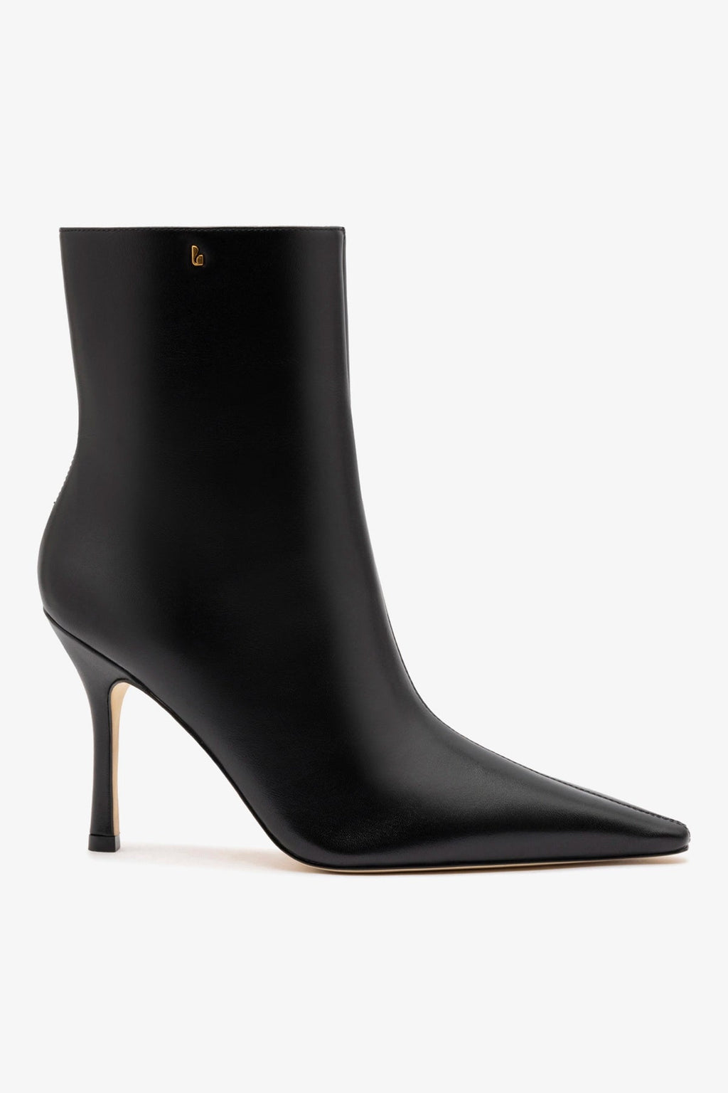 Larroude Mini Carine Boot In Black Leather