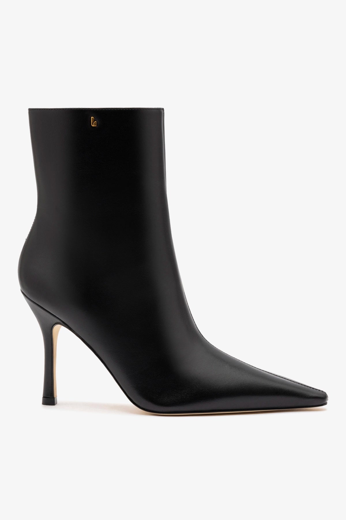 Larroude Mini Carine Boot In Black Leather