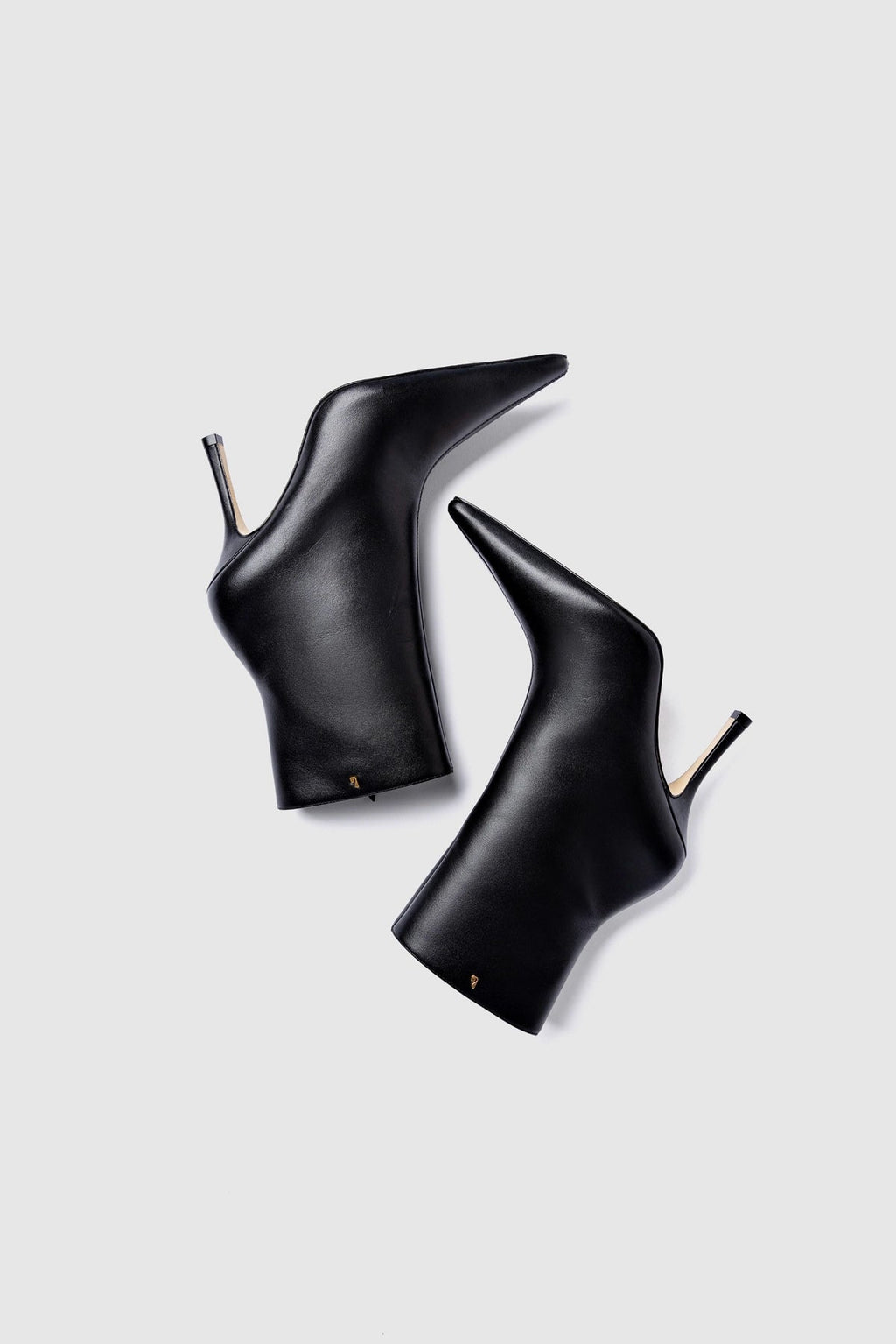 Larroude Mini Carine Boot In Black Leather