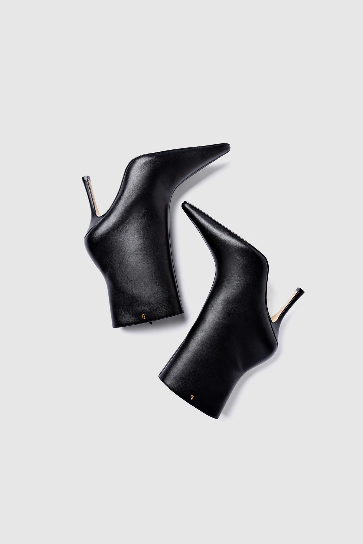 Larroude Mini Carine Boot In Black Leather