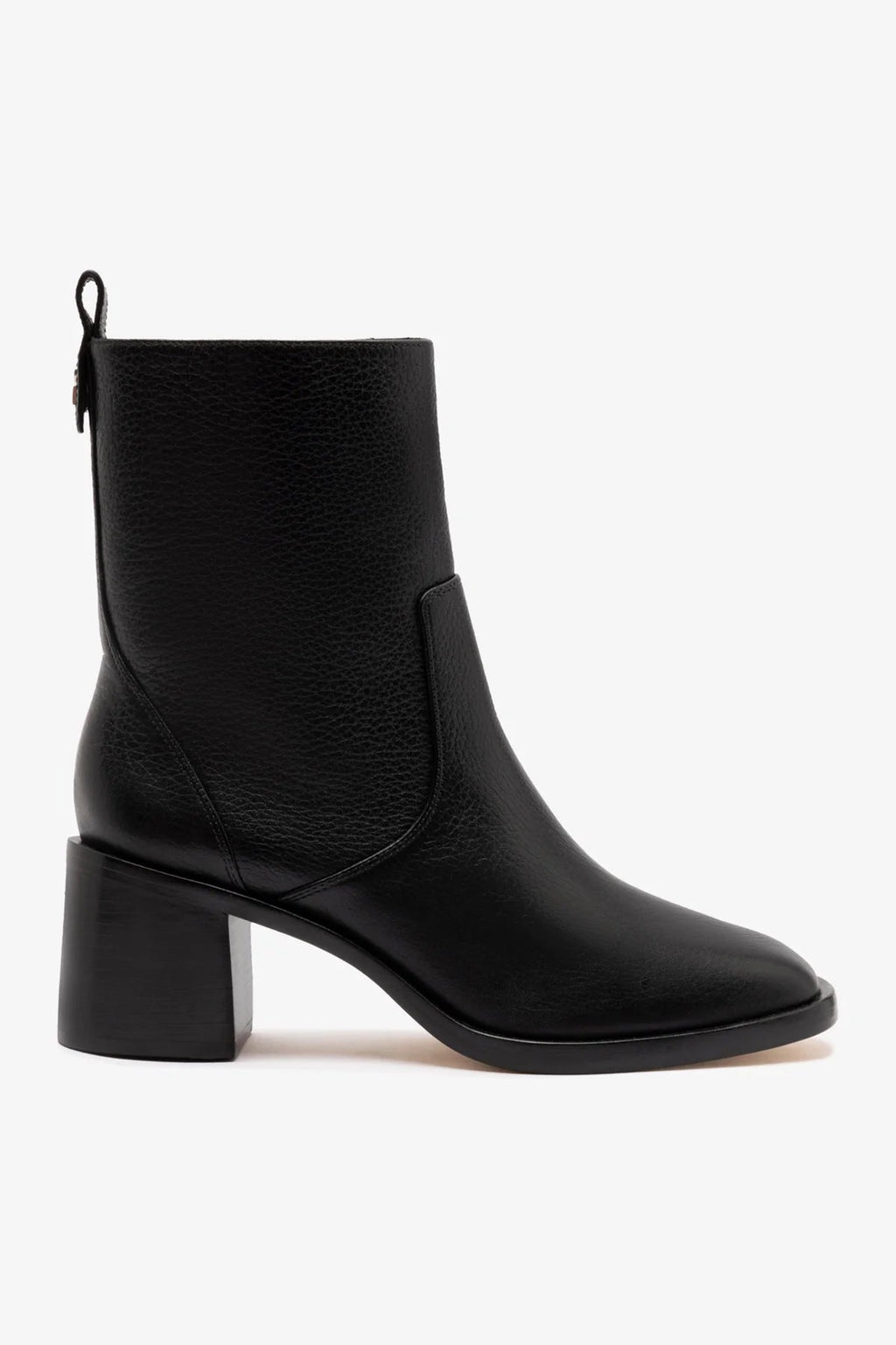 Larroude Mini Ricky Boot In Black Leather