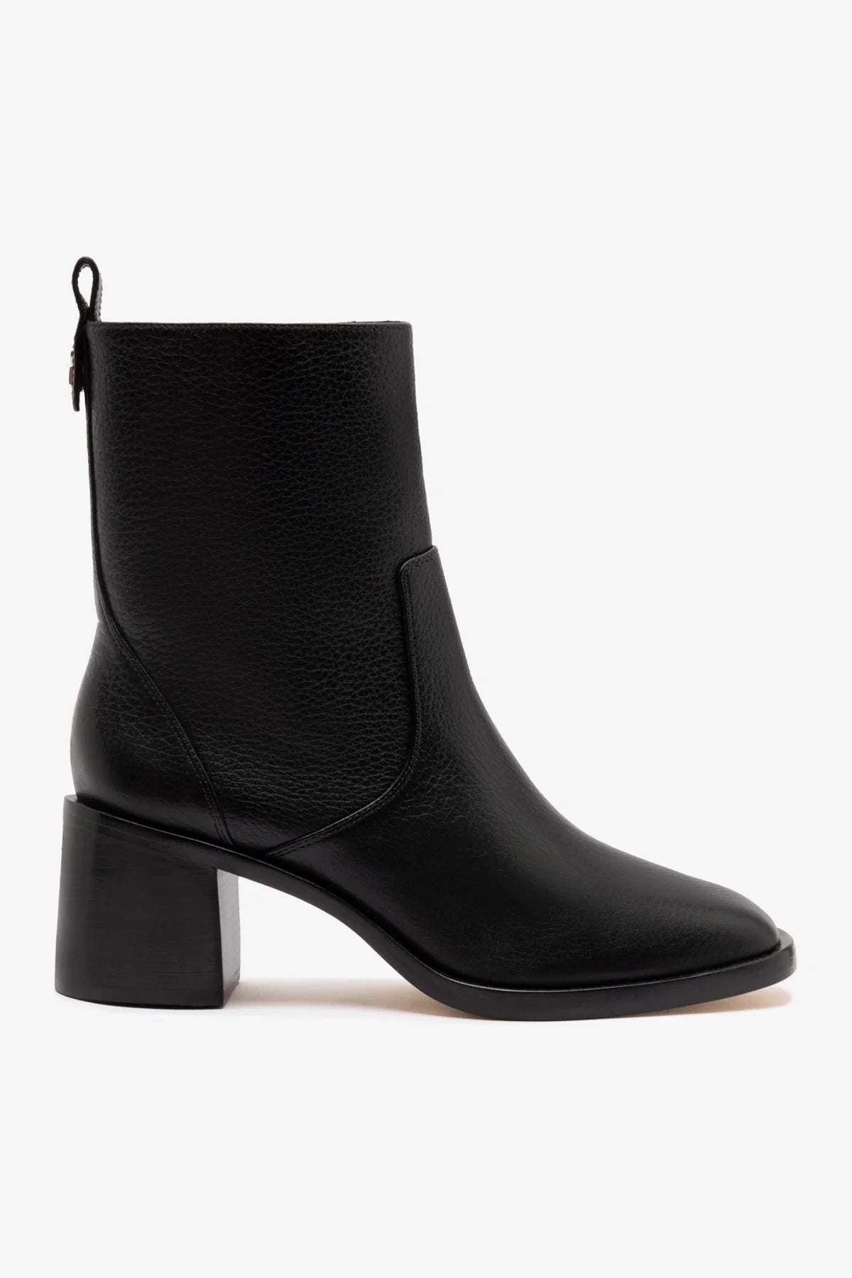 Larroude Mini Ricky Boot In Black Leather