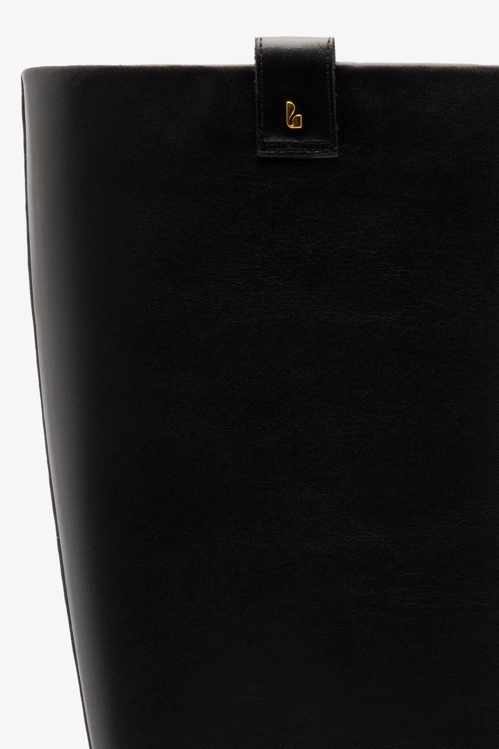 Larroude Alexis Flat Boot Black Leather