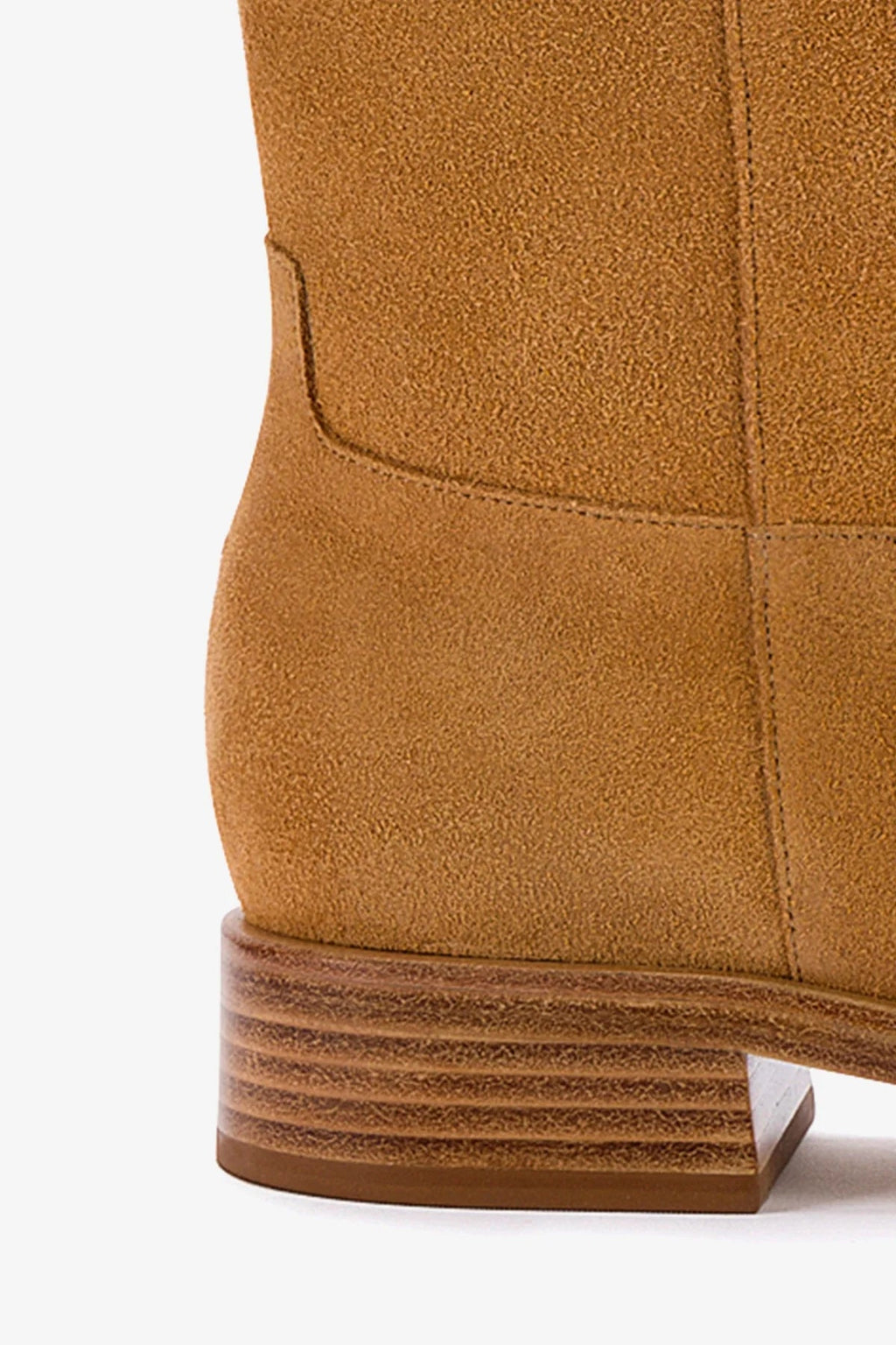 Larroude Anne Boot In Peanut Suede