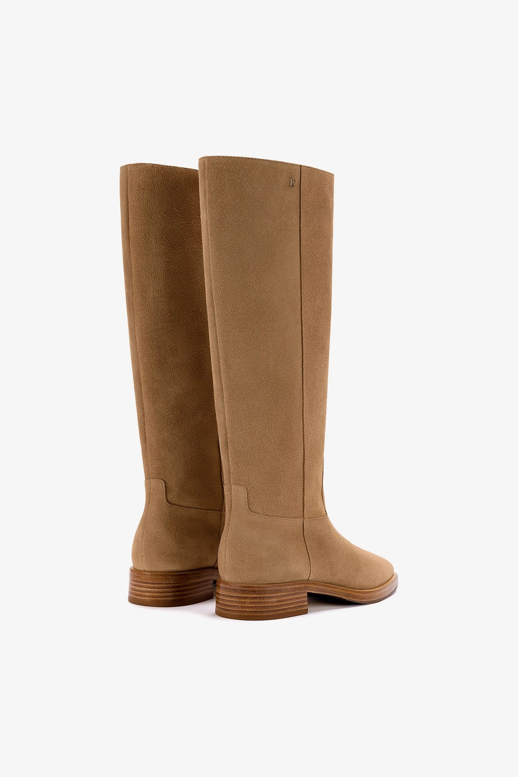 Larroude Anne Boot In Peanut Suede