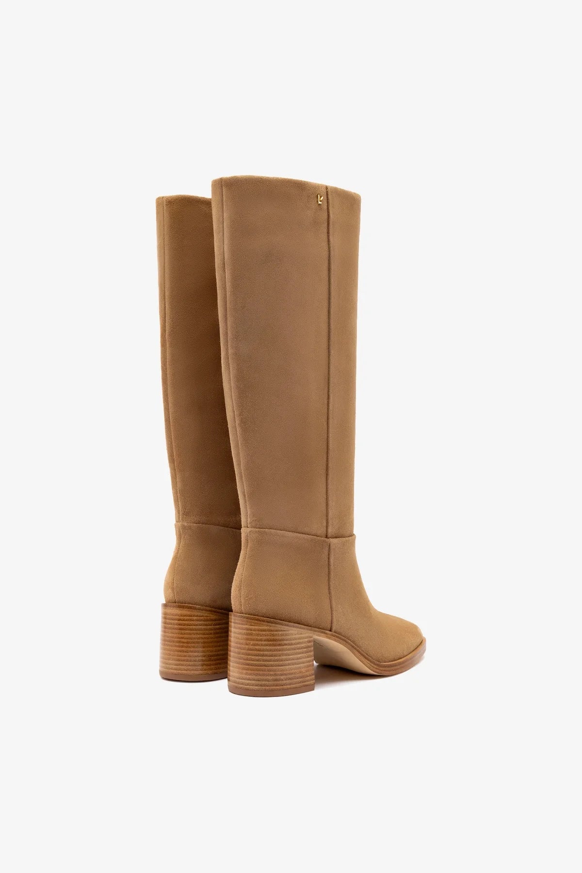 Larroude Ricky Boot In Peanut Suede
