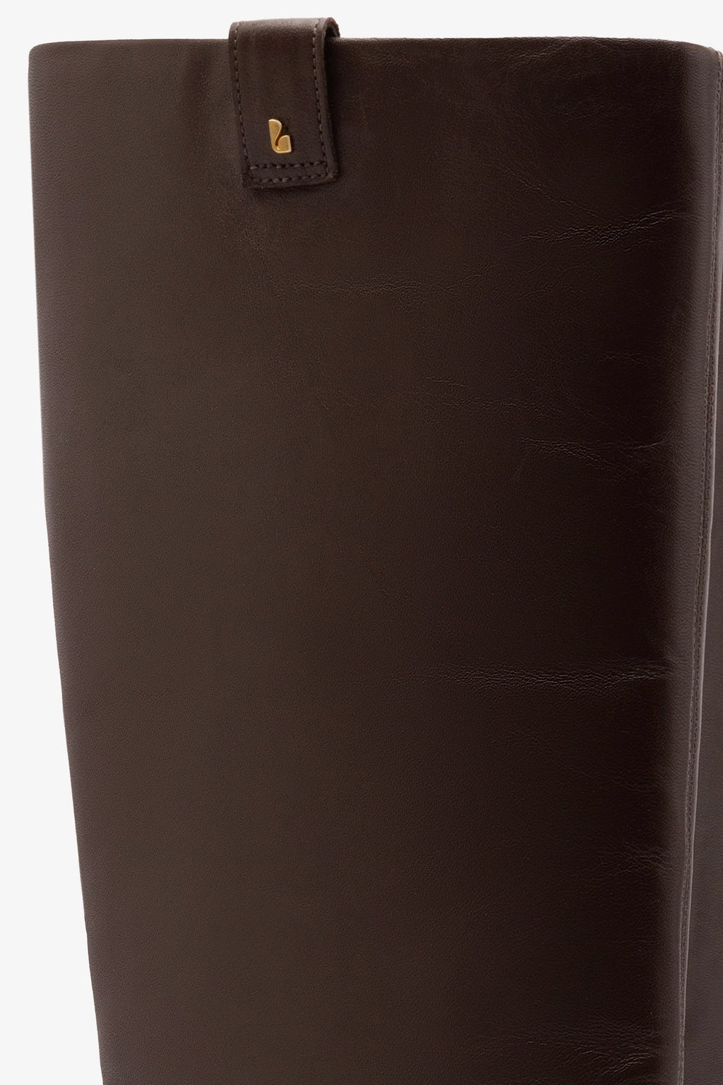 Larroude Alexis Flat Boot In Brown Leather