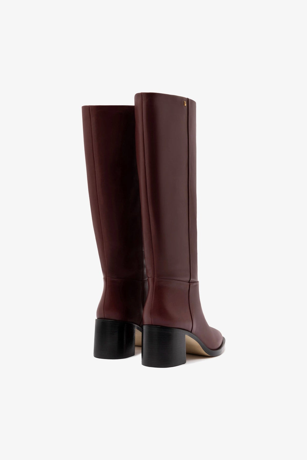 Larroude Ricky Boot In Burgundy Leather