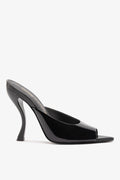 Larroude Larroudé x Nicolò B.: Malibu Mule Black Patent Leather