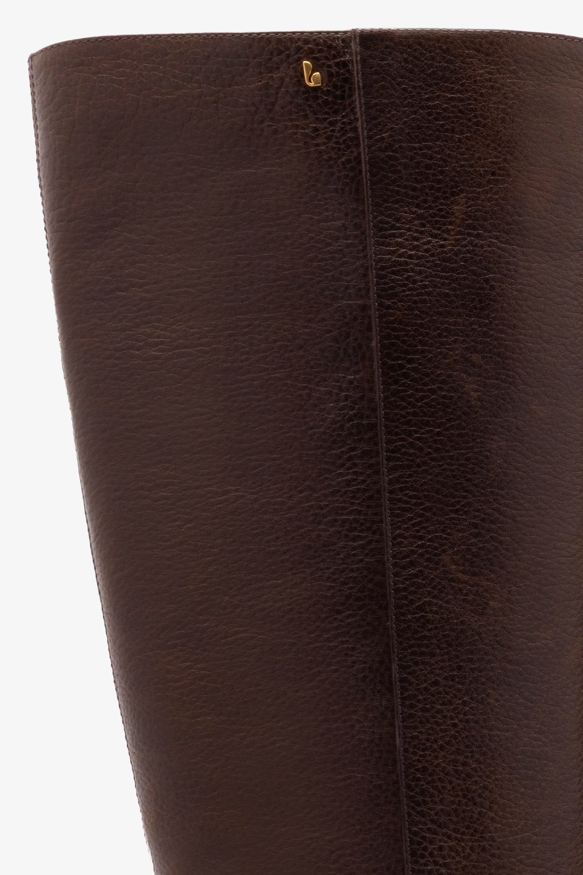 Larroude Anne Lugsole Boot In Brown Leather