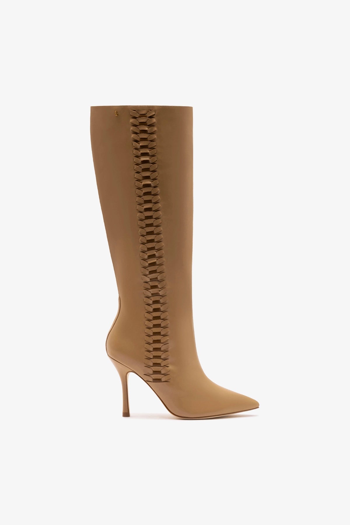 Larroude Kate Boot In Peanut Leather