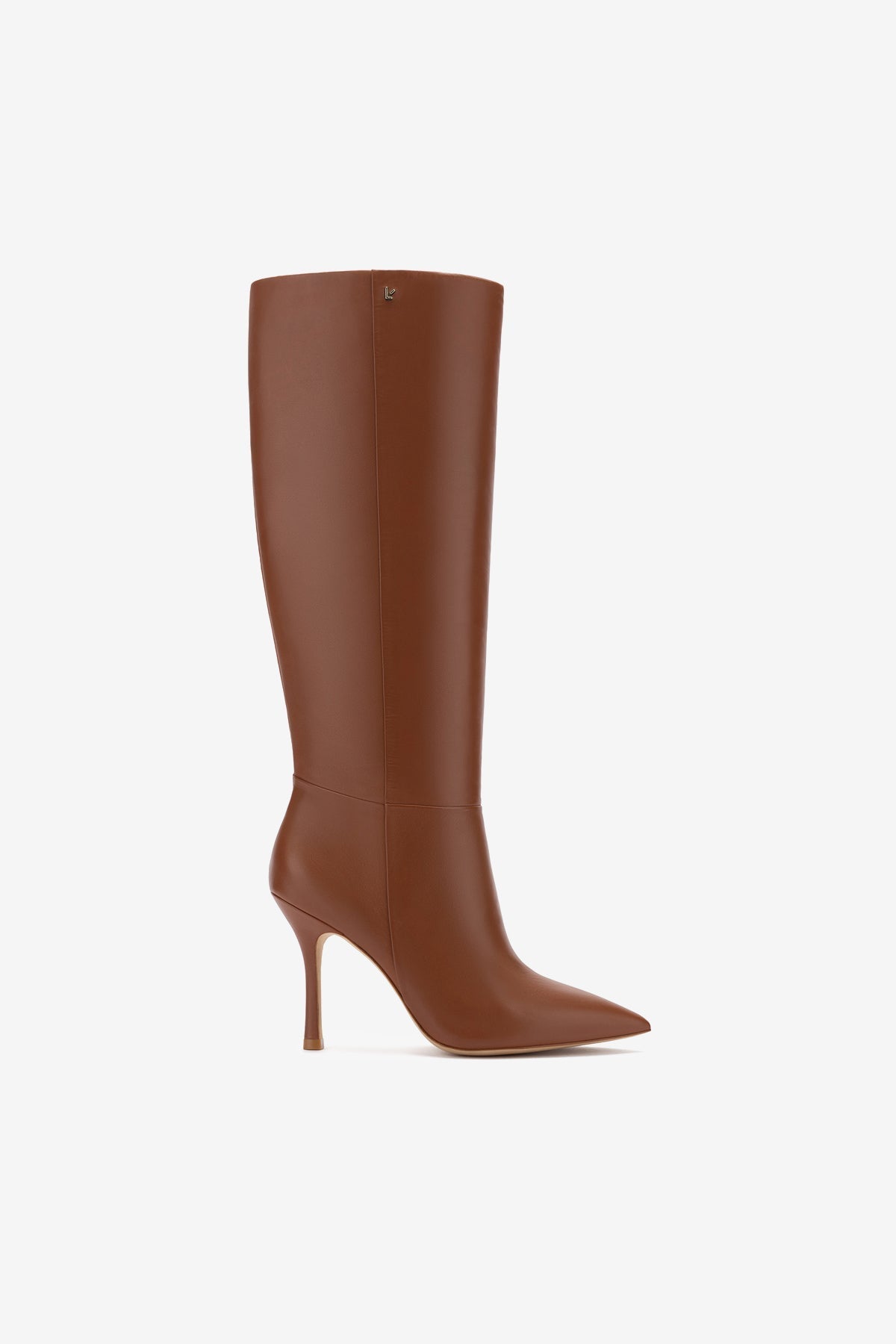 Larroude Kate Boot In Caramel Leather
