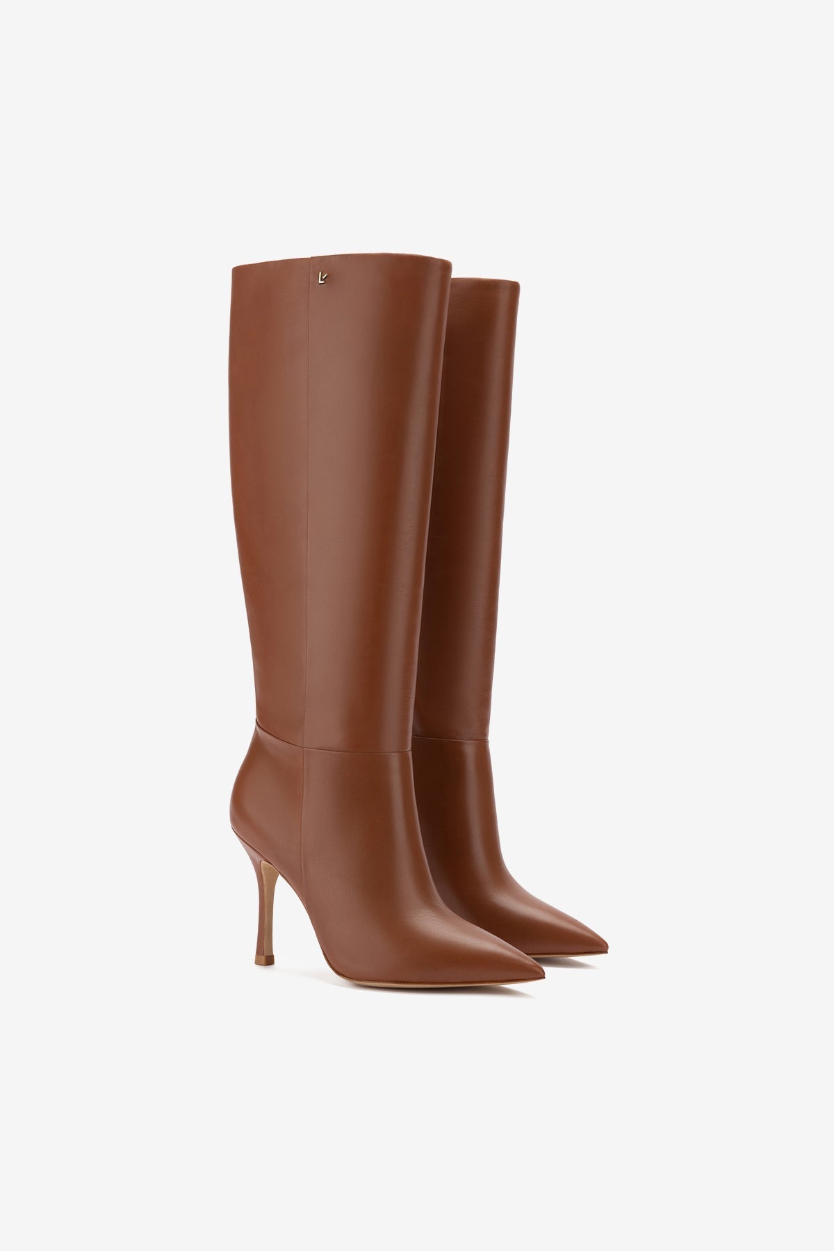 Larroude Kate Boot In Caramel Leather