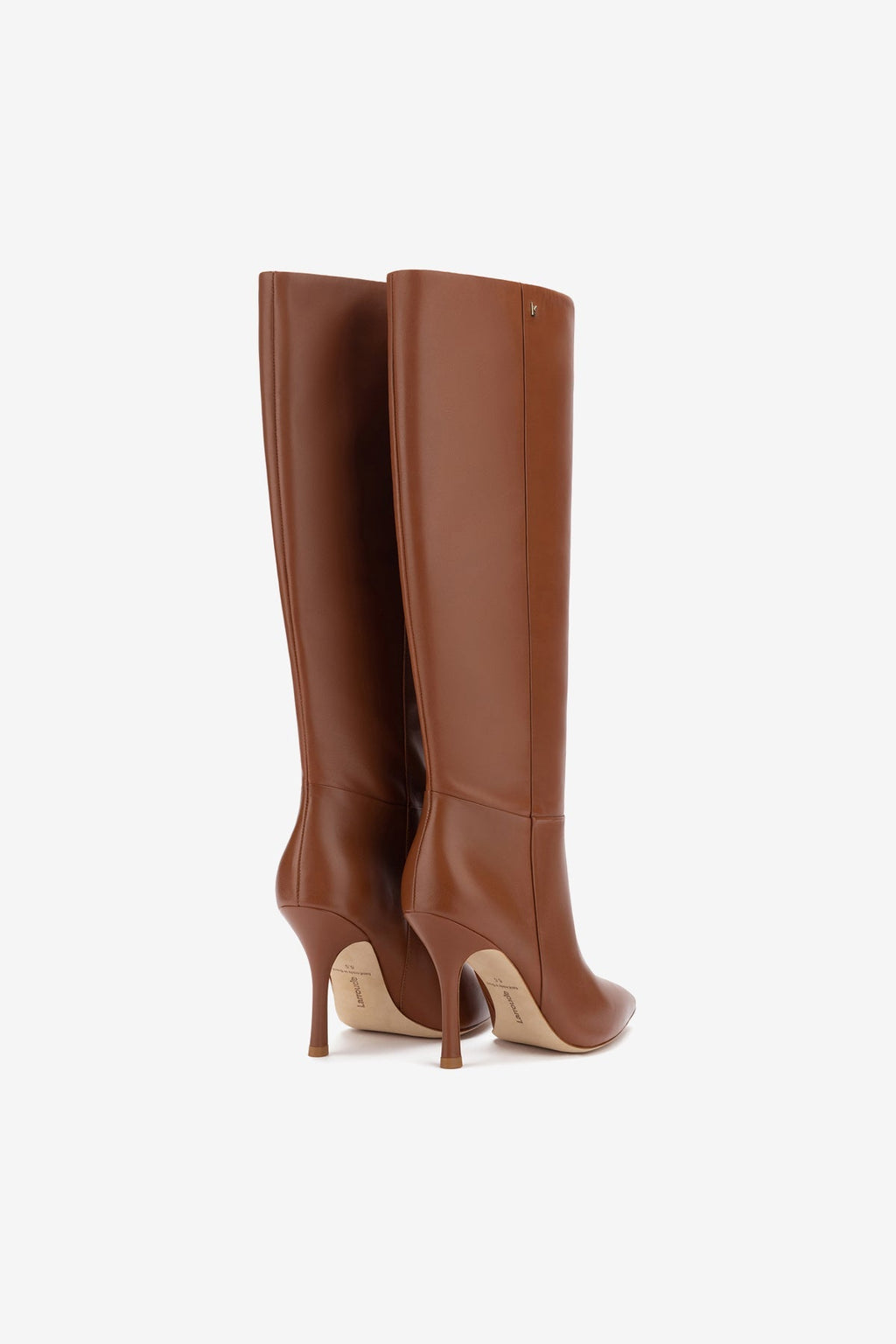 Larroude Kate Boot In Caramel Leather