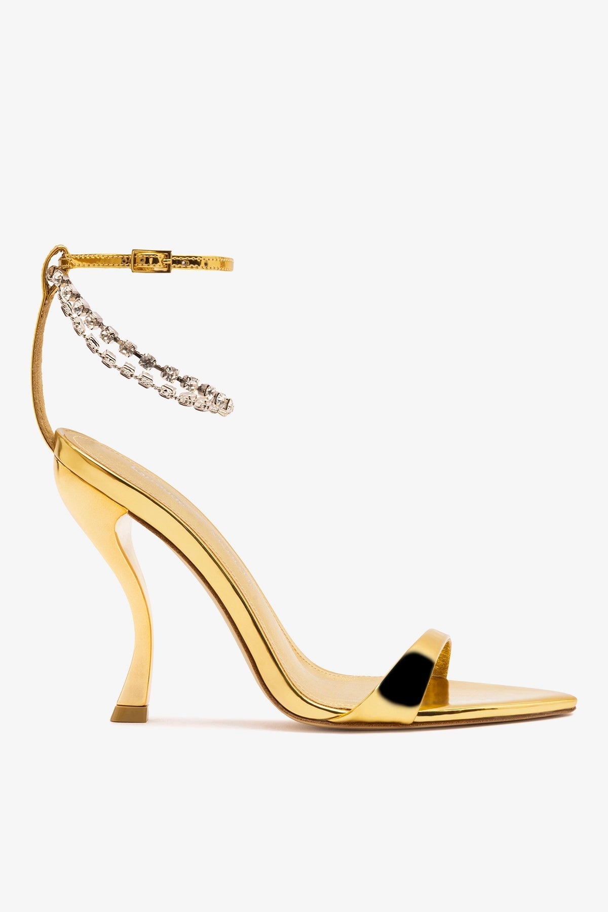 Larroude Larroudé x Nicolò B.: Nana Sandal Gold Specchio
