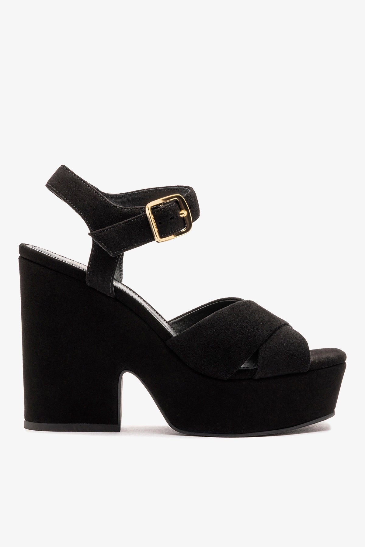 Larroude Cher Sandal In Black Leather