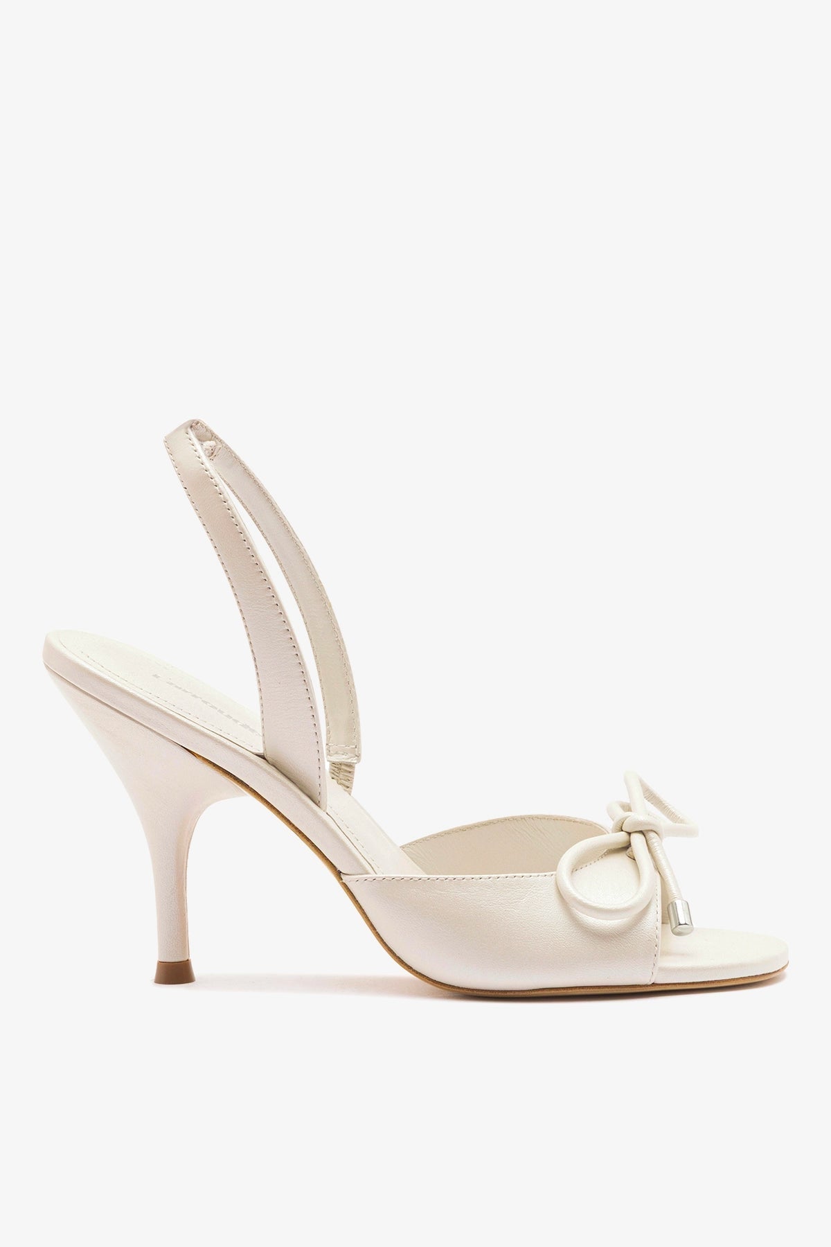 Larroude Lady Sandal Pearl Leather