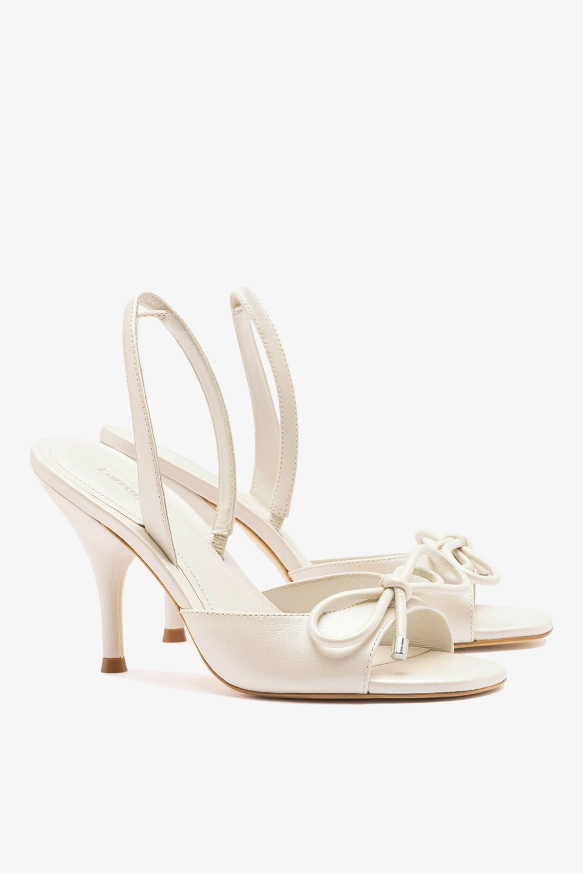 Larroude Lady Sandal Pearl Leather