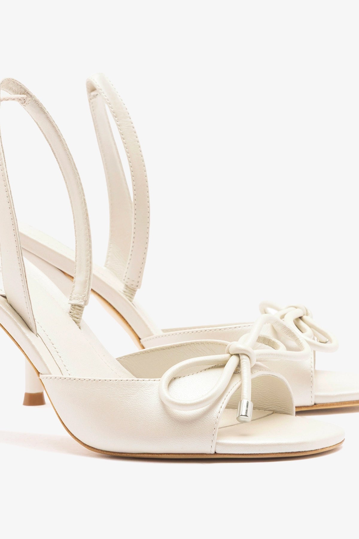 Larroude Lady Sandal Pearl Leather