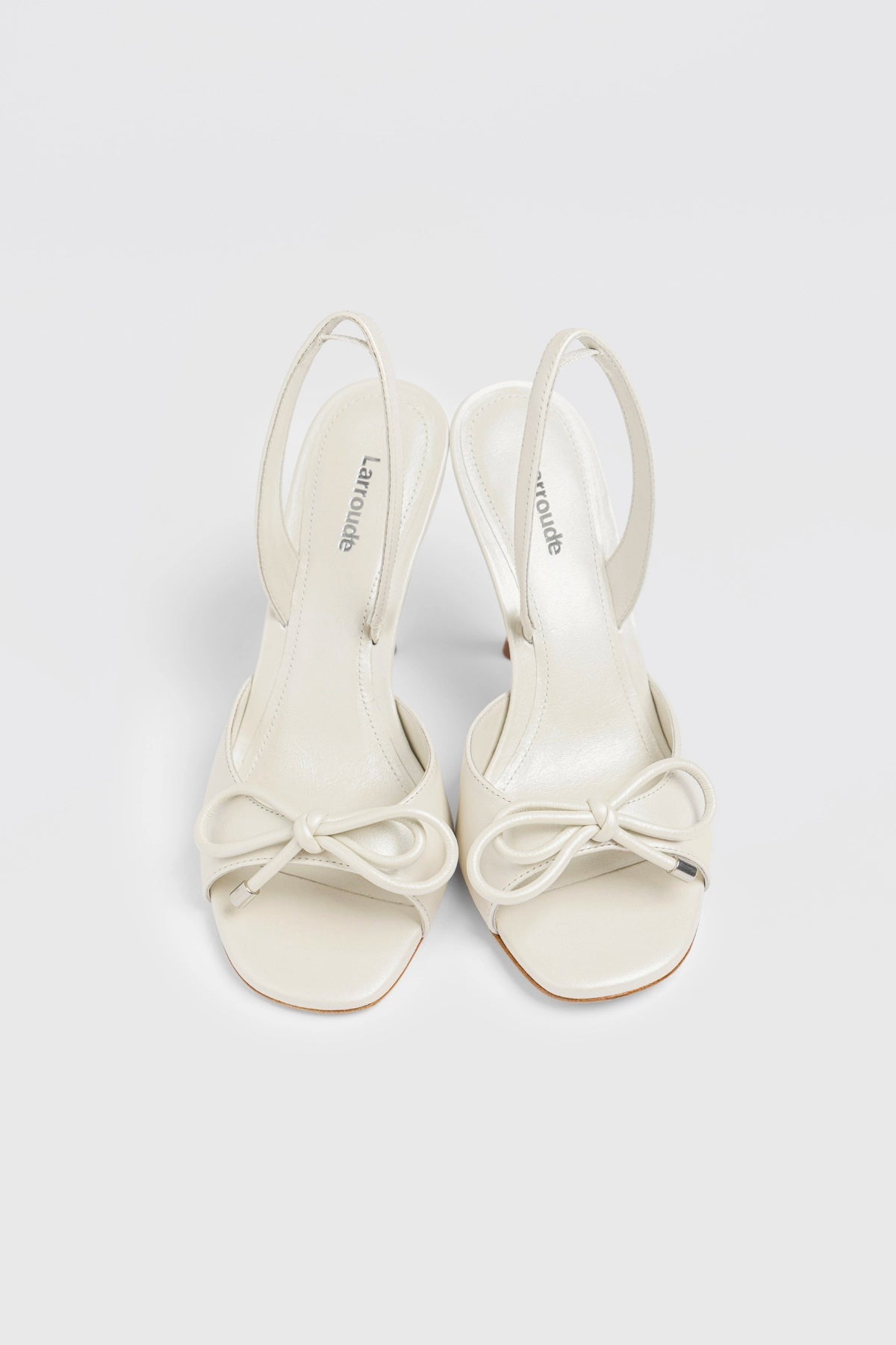 Larroude Lady Sandal Pearl Leather