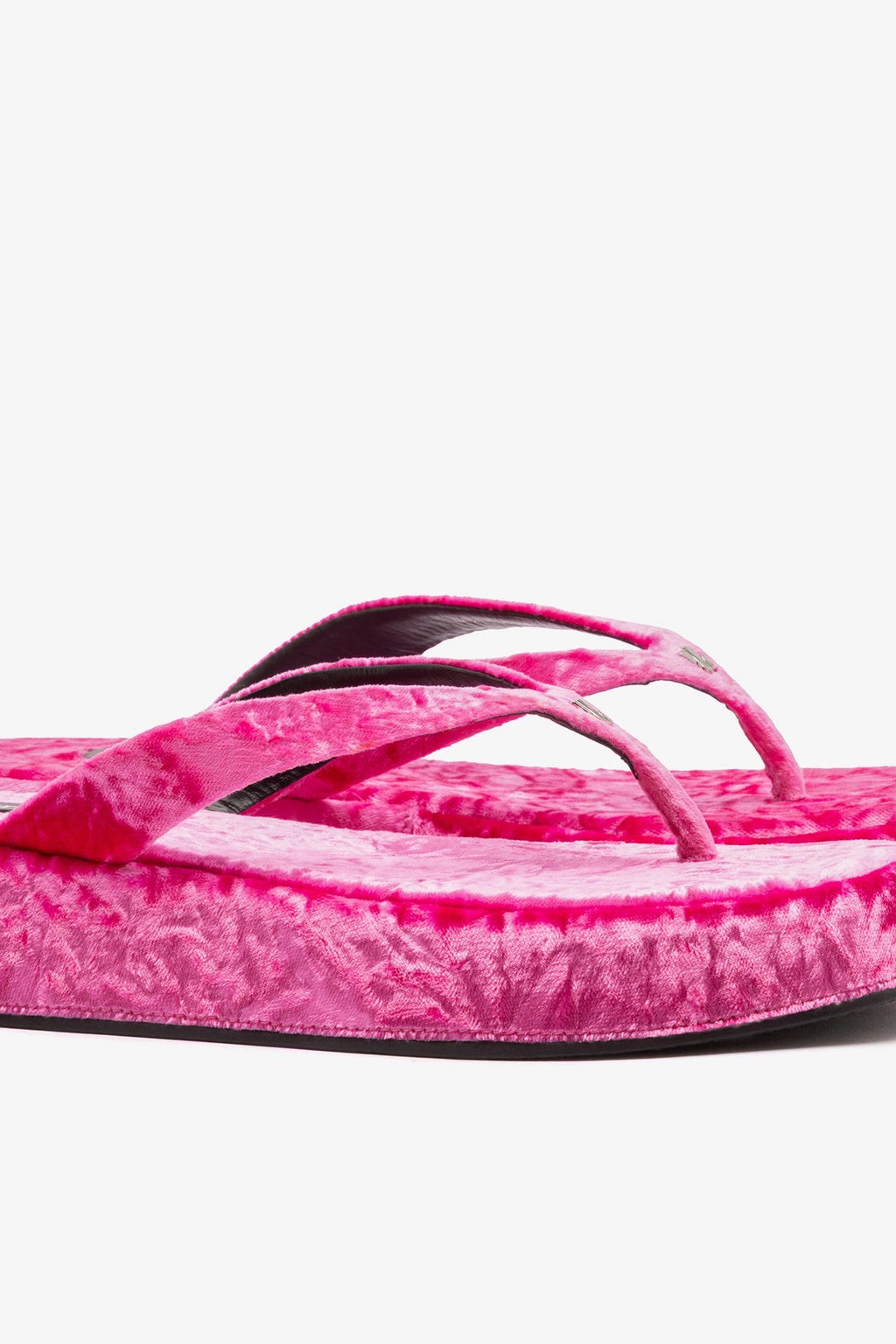 Larroude Roxy Thong Sandal Pink Velvet