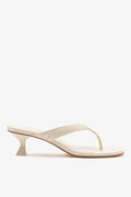 Larroude Gaia Low In Ivory Leather