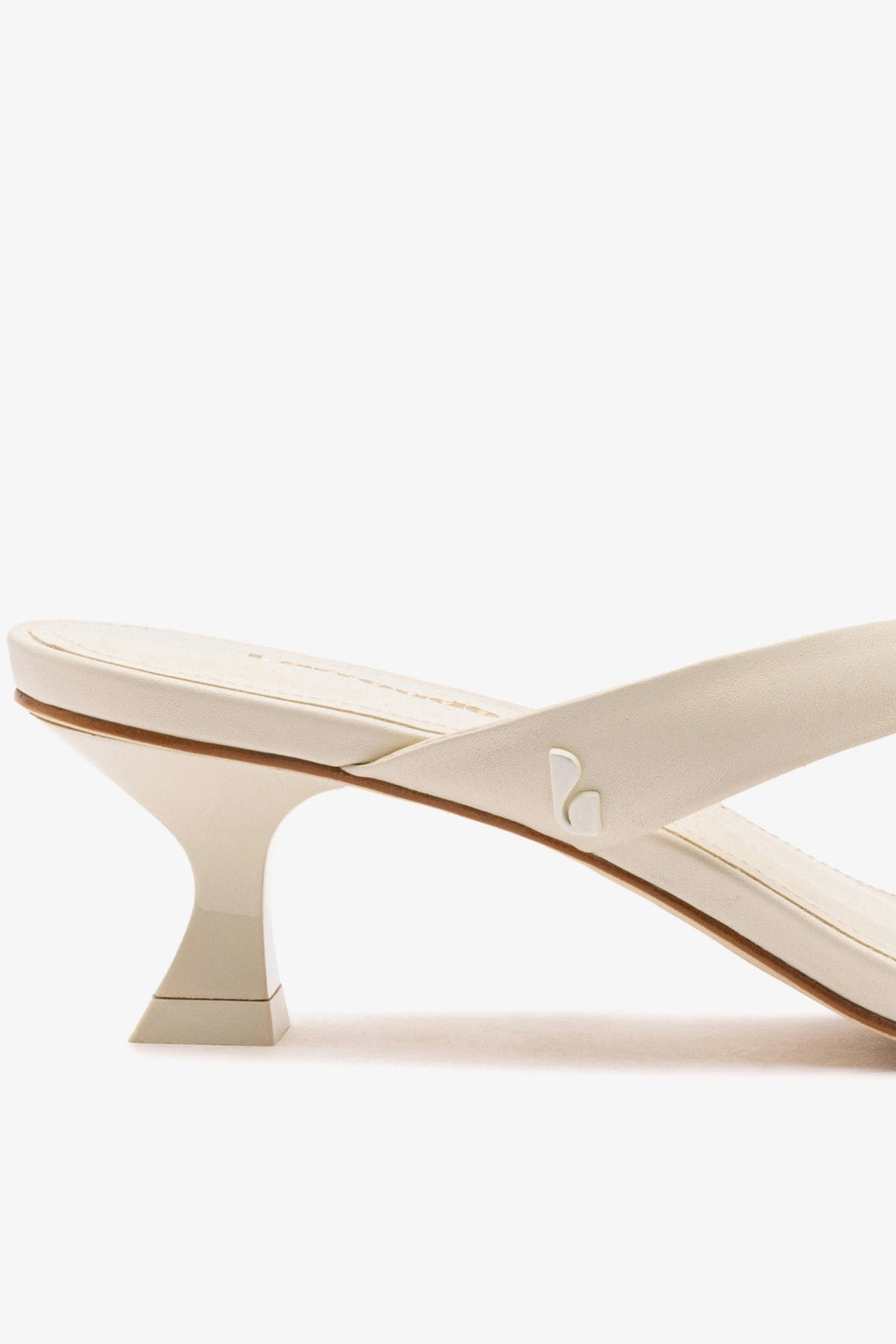Larroude Gaia Low In Ivory Leather