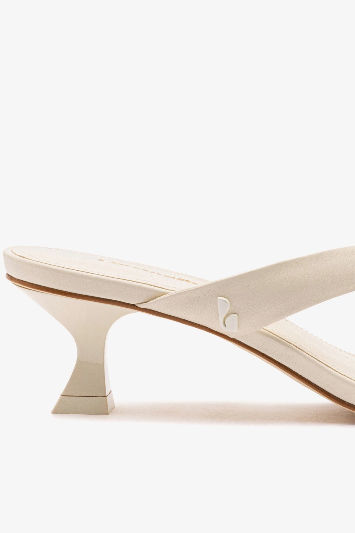 Larroude Gaia Low In Ivory Leather